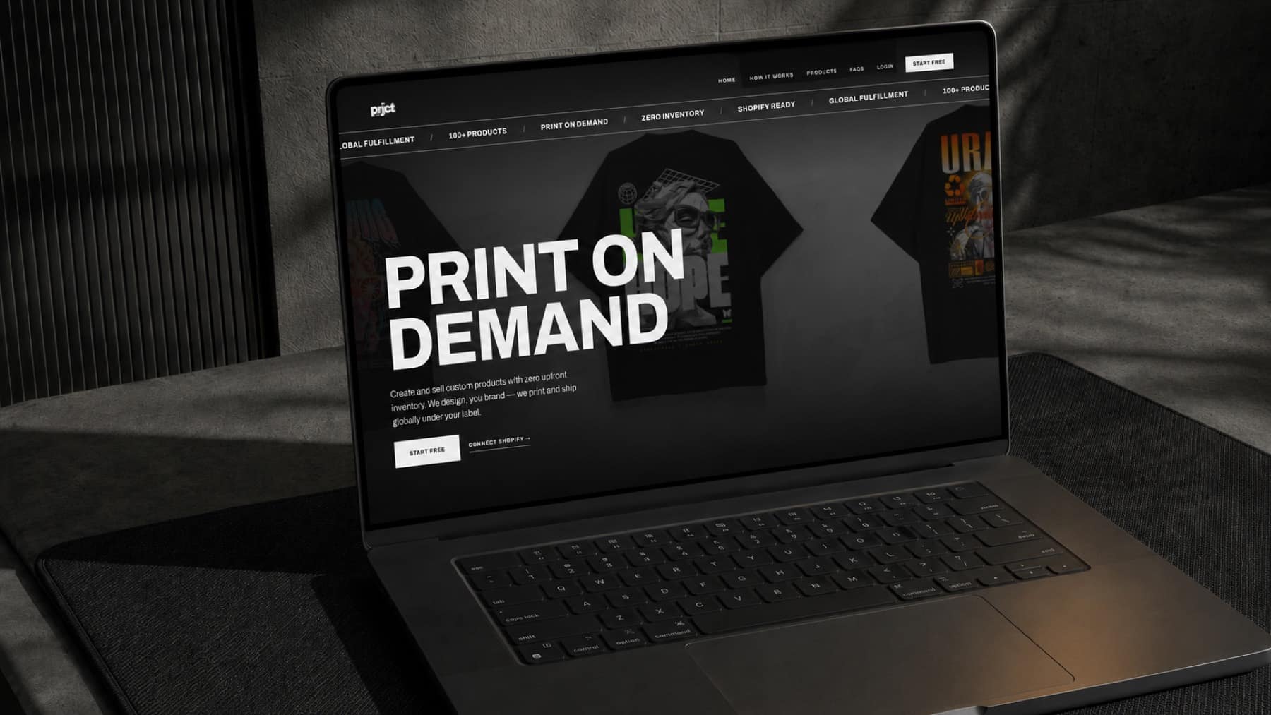 PRJCT Merch — E-Commerce / Print on Demand